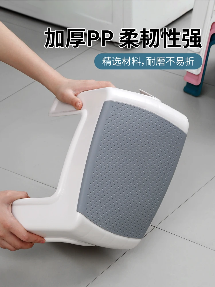 

shoe changing stool Plastic low stool, bathroom, foot mat, non slip stool, household, children's learning, adult small stool