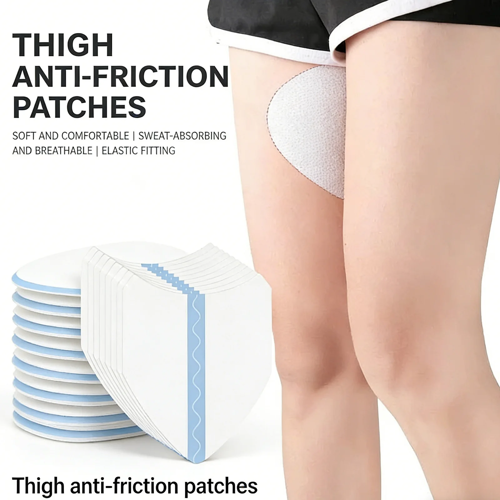 

Jaysuing Anti-Friction Thigh Stickers Relief Pain Body Self-Adhesive Waterproof Invisible Breathable Protection skin Patch 10PCS