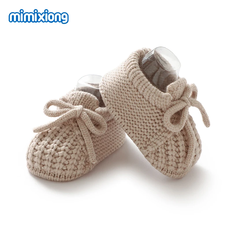 أحذية مشي صلبة للأطفال حديثي الولادة بنعل ناعم للأولاد والبنات مشاية أولى مضادة للانزلاق للأطفال الرضع في الأماكن المغلقة والخارجية منسوجة يدويًا #2