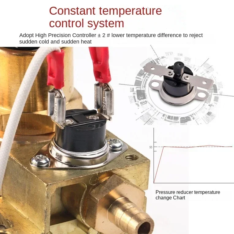 stable output Three Proof Energy-saving CO2 All Copper Anti Drop Explosion-proof Energy-saving Heating Pressure Reducing Valve
