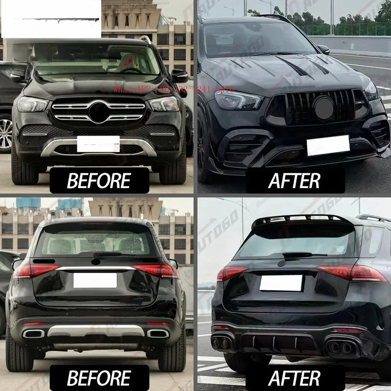 Factory Direct Sale2024 New Design Body Kit for  W167 GLE Class 2020 2021 2022 2023 2024 Upgrade to GLE63 B- B900 Carb