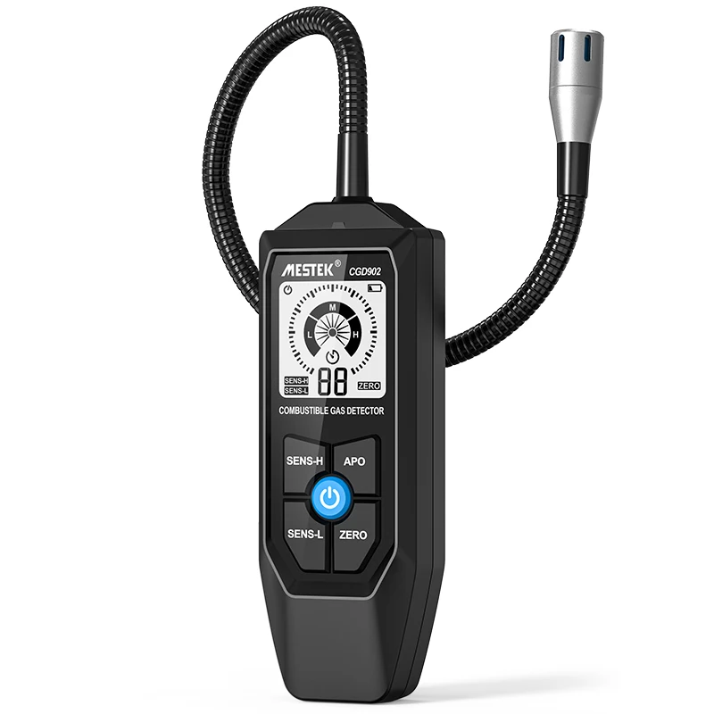 Détecteur de gaz combustible CGD902, analyseur de gaz naturel inflammable, port de détection de fuite, compteur portable, affichage de barre analogique sonore