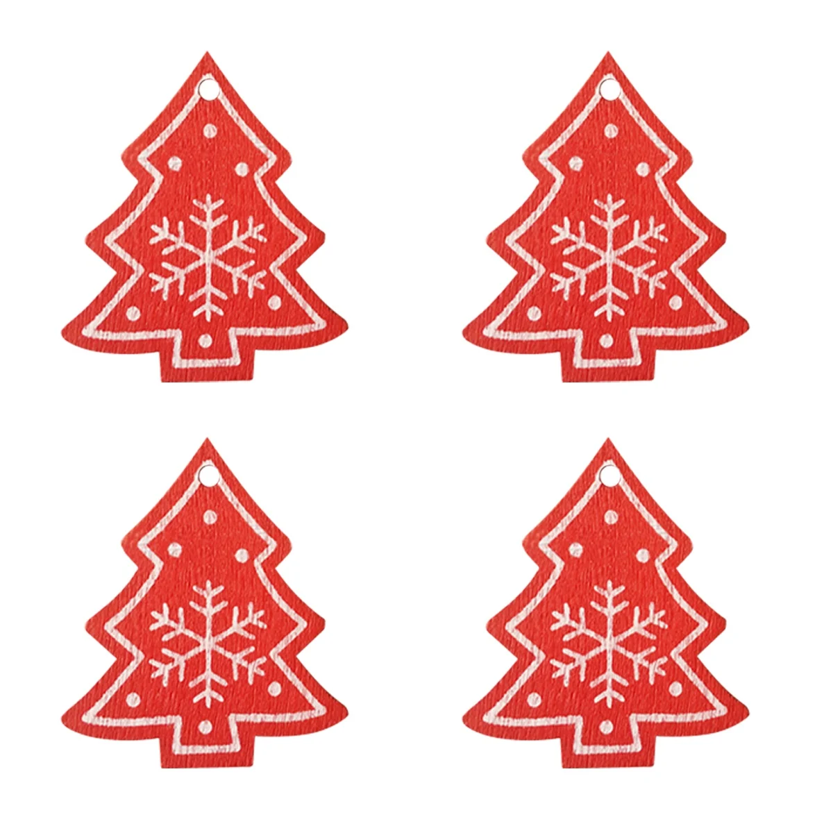 LUDA 16 шт. смешанные DIY белое и красное дерево/сердце/звезда деревянные украшения для рождественской вечеринки украшения для рождественской елки детские украшения подарки