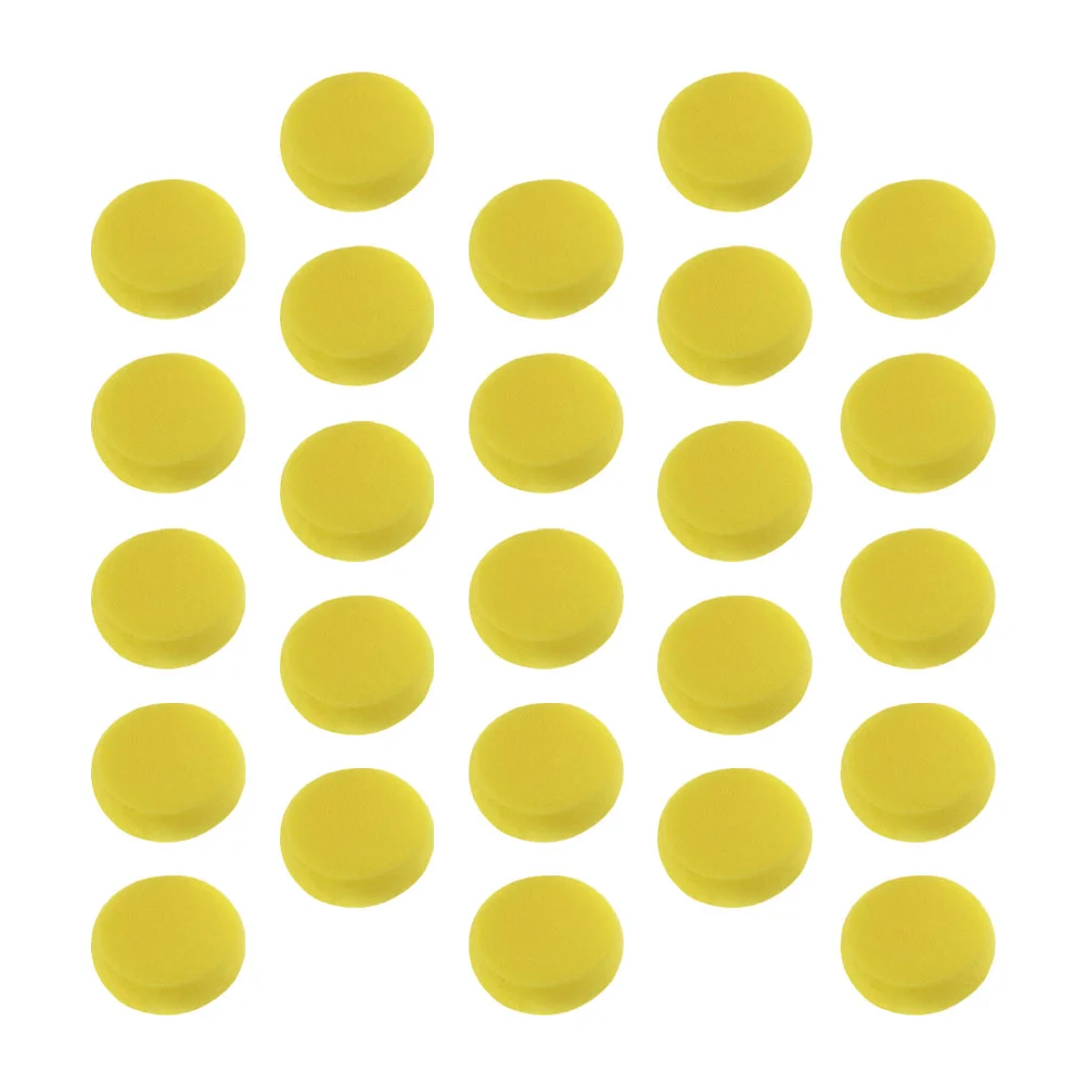 25 Pcs Painting Sponge Face Children Graffiti Sponges Artist Round Set Brush Doodling Smooth Supplies