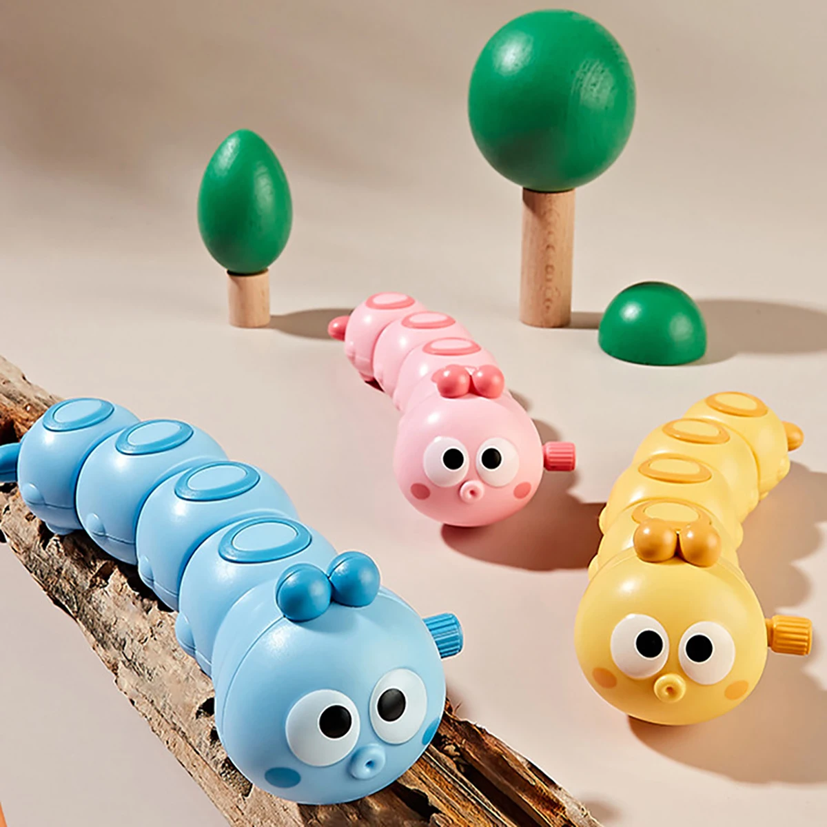 Wind Up Caterpillar/Fish Toy, Funny Caterpillar/Fish Shape Wind-Up Toy, Cartoon Cute Interactive Toy Gift For Kids