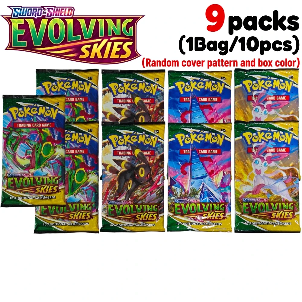 9 Packungen Pokémon TCG Mega Evolution-Pitch Black Booster Ascended Heroes Phantasmal Flames TCG Sammelkarten-Set – Detail 20