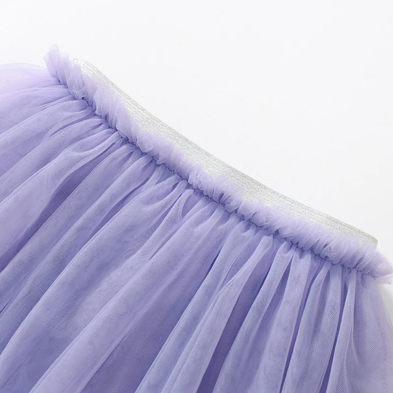 Little maven 2024 Baby Girls New Skirt Solid Purple Pretty Children Casual Clothes Tutu Skirt for Toddler Infant Kid Skirt