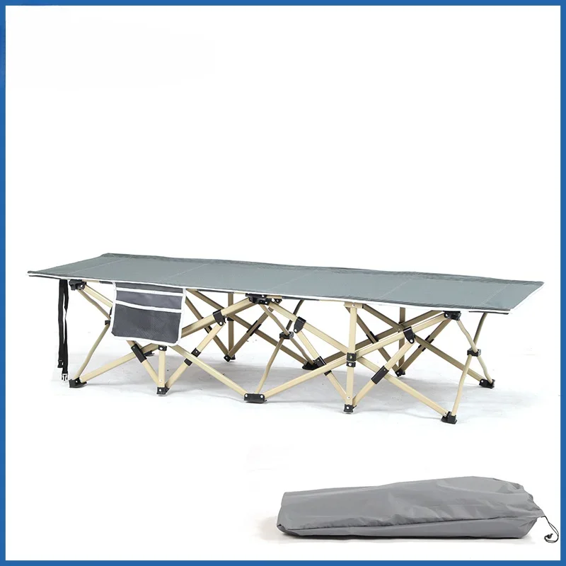 Single outdoor 34-tube 18-foot camp bed simple portable escort folding bed