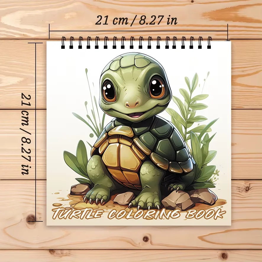 A Gift of Love & Color: Adorable Turtle Coloring Book. 32 Pages of Joy in a Charming 8.27