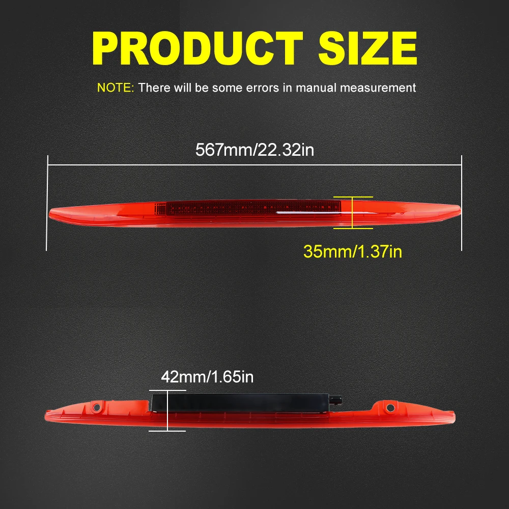 

1PC LED High Mount Third Brake Light Canbus For Boxster 986 1997 1998 1999 2000-2004 Tail Stop Warning Fog Lamp Car Accessory