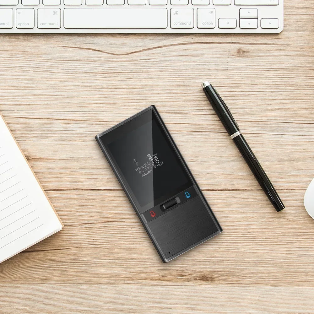 Dispositivo tradutor yyhcBirgus T9 2.8 '' HD Touch Screen Tradutor de voz inteligente Offline Tradutor multilíngue