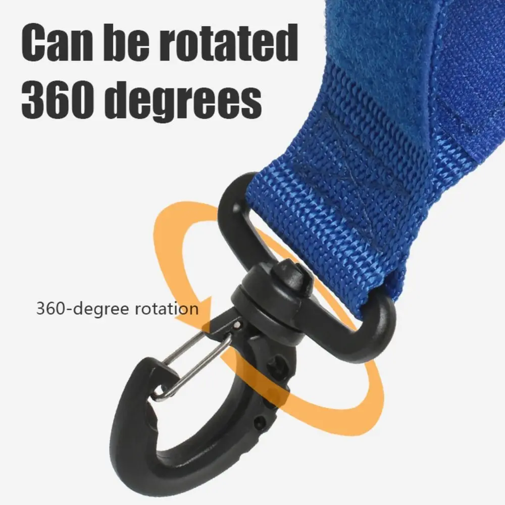 1 Pair Adjustable Strap Paddleboard Paddle Holder Strap Rotatable Hook Hook and Loop Kayak Paddle Keeper Durable