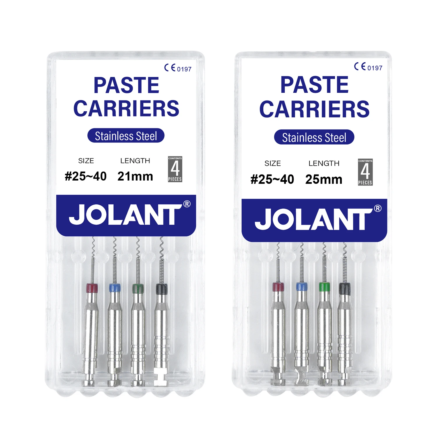 Jolant Tandpasta Dragers Wortel Filler Lentulo 21Mm 25Mm Diverse #25-40 Endodontie Bestanden Tandheelkundige Instrumenten Kanaal Spiraal