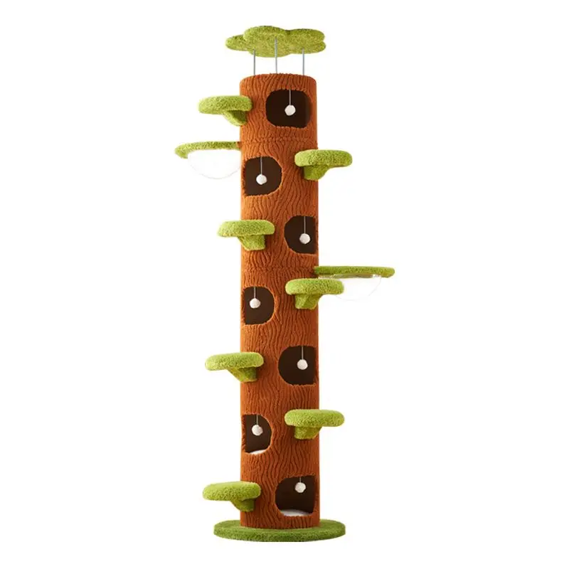 

Cat climbing frame Tree hole nest Integrated household space capsule Tongtian pillar tree Multi-layer cat