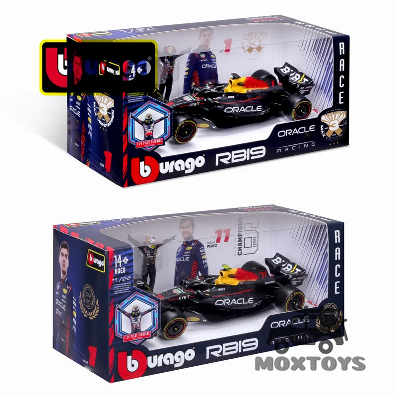 Bburago 1:24 2023 F1 RB Racing RB19 NO.1 / NO.11 Diecast Model Car