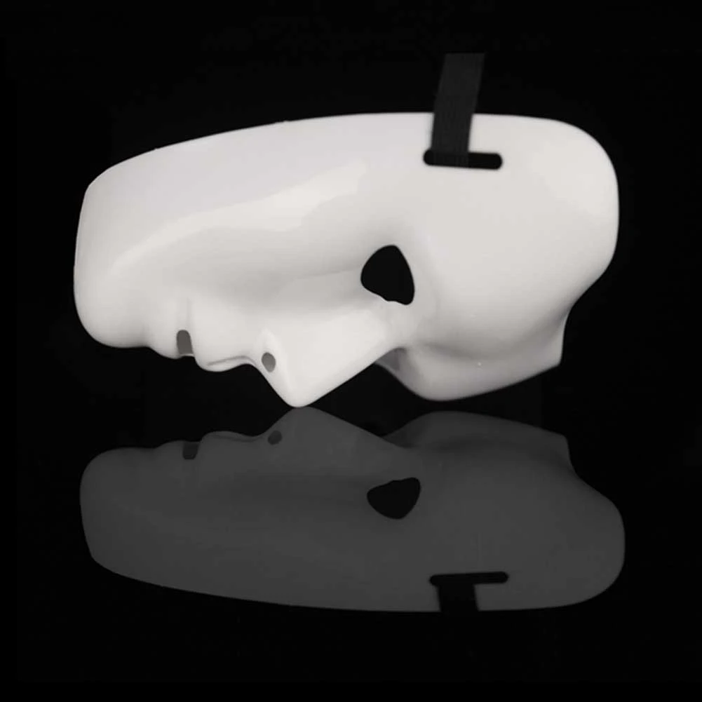 Maschera hip-hop bianca Maschera in PVC di Halloween Cavaliere Danza Fantasma Step Dance Masquerade Maschere per feste cosplay ﻿ Puntelli horror per cosplay di feste