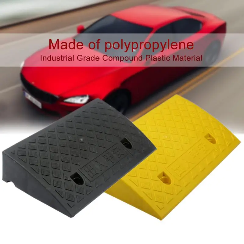 

New Portable Lightweight Car Plastic Curb Ramps Heavy Duty Plastic Kit Set For Driveway Car Truck for Driveway Dock Sidewalk