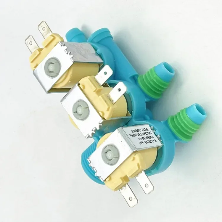 New Electric Water Inlet Solenoid Valve For Samsung XQB140-D88S XQB160-D99I Washing Machine DC62-00266E Washer Part