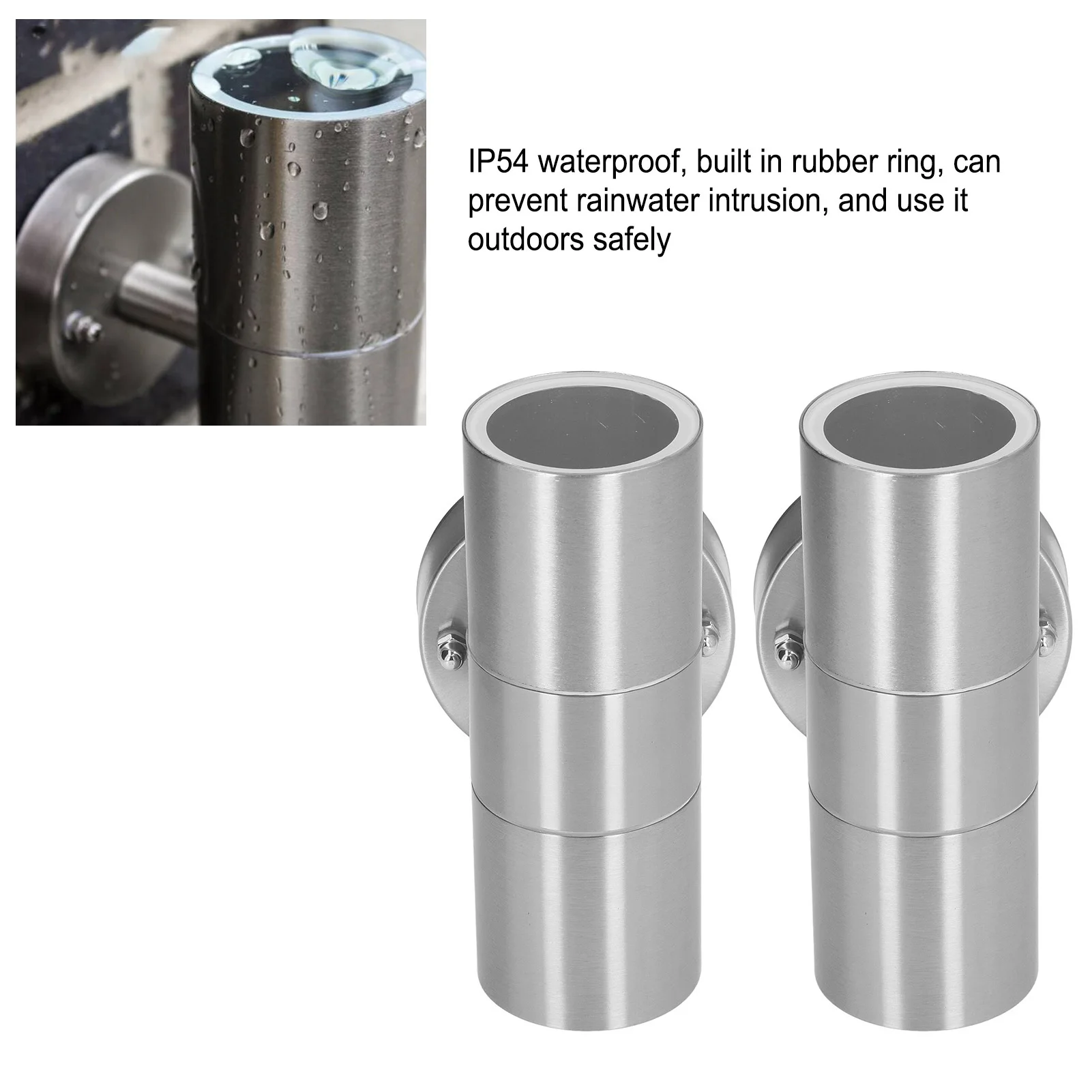 أضواء الجدار لأعلى أسفل أضواء الجدار في الهواء الطلق للماء الفولاذ المقاوم للصدأ البيئية القابلة للفصل لغرف النوم للفيلا #3