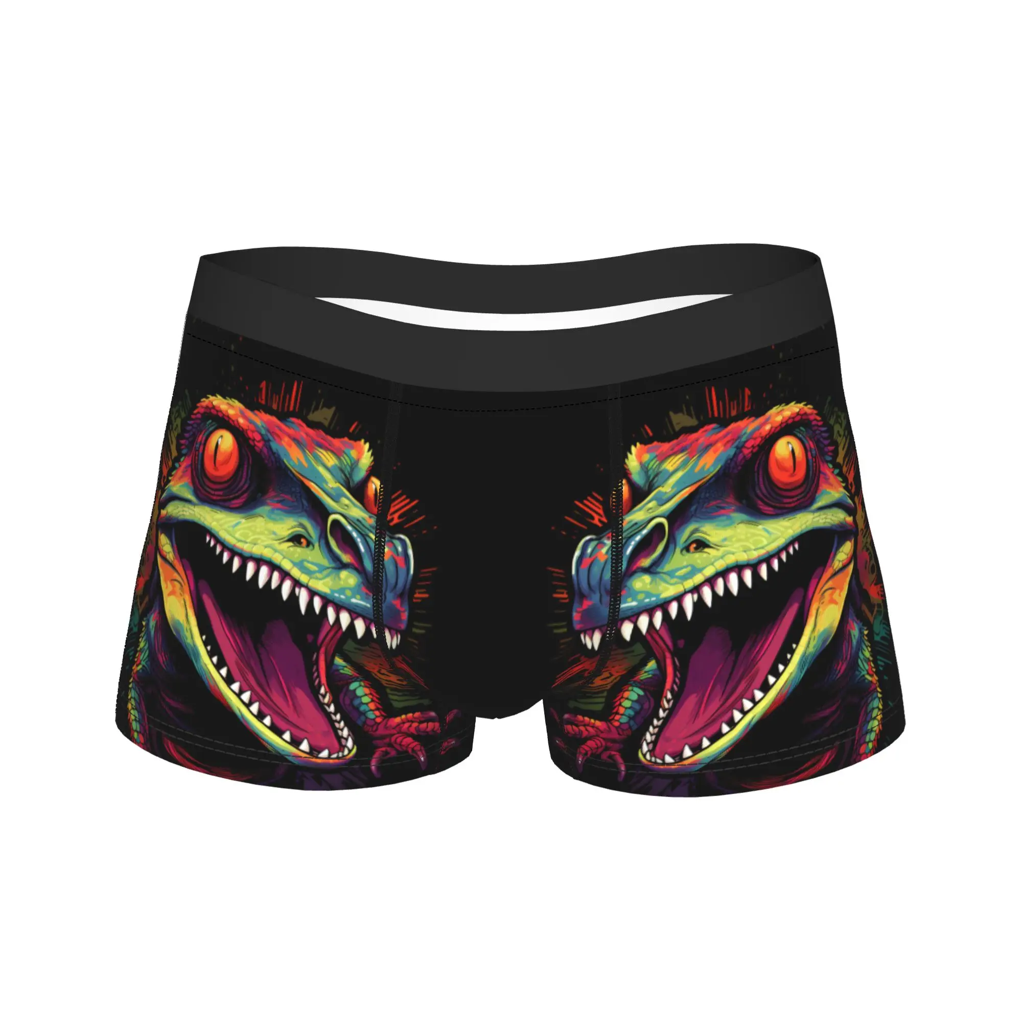 

Gecko Big Mouth cool lights Underwear Pattern Boxer Shorts Trenky Male Underpants Funny Shorts Briefs Birthday Gift