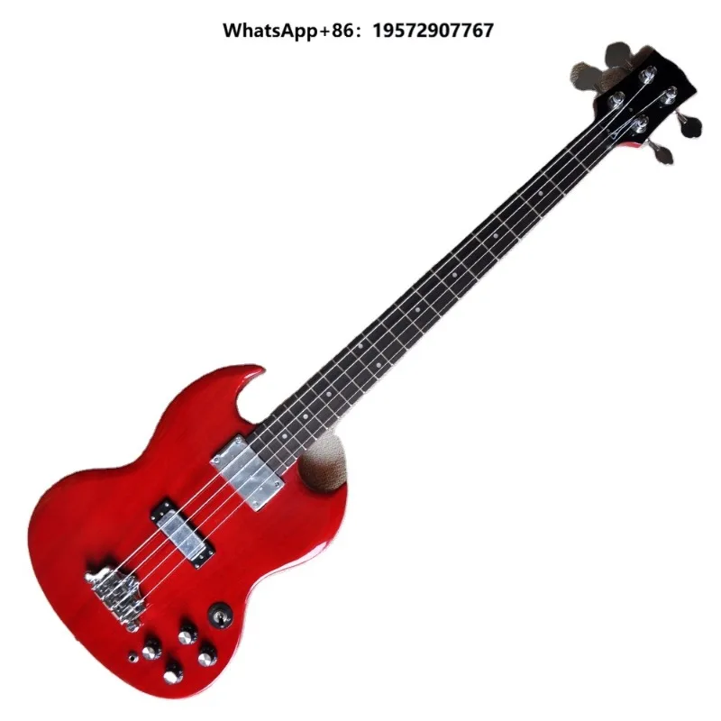 Red Factory 4 Strings Electric Bass Guitar