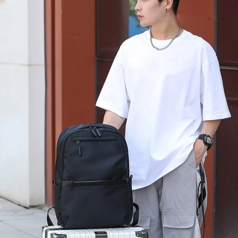 

Casual Large Capacity Men Backpack Waterproof Oxford Cloth Travel Knapsack Black Grey Streetwear Student School Bag Male Boys