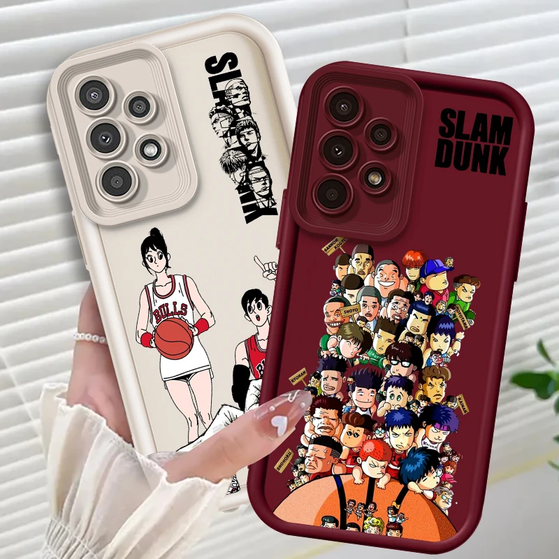 Slam Dunk Art Anime Cool Comic For Samsung A73 A71 A54 A53 A52 A51 A33 A32 A21S A14 A13 A12 A25 A04 A05 5G Eye Ladder Funda