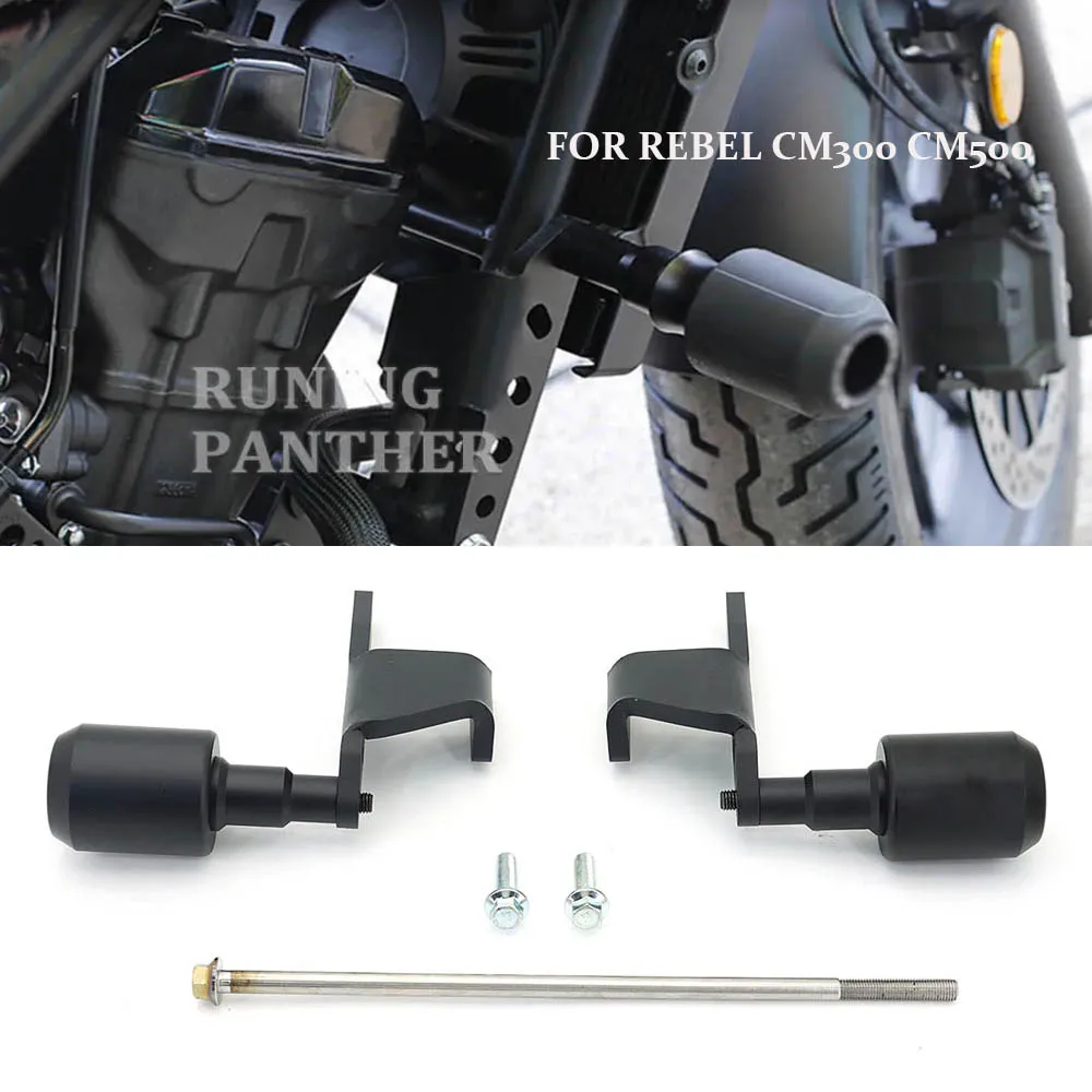 

FOR Honda motorcycle REBEL CM300 CM500 engine guard anti-collision frame slider kit anti-fall protection cover bumper