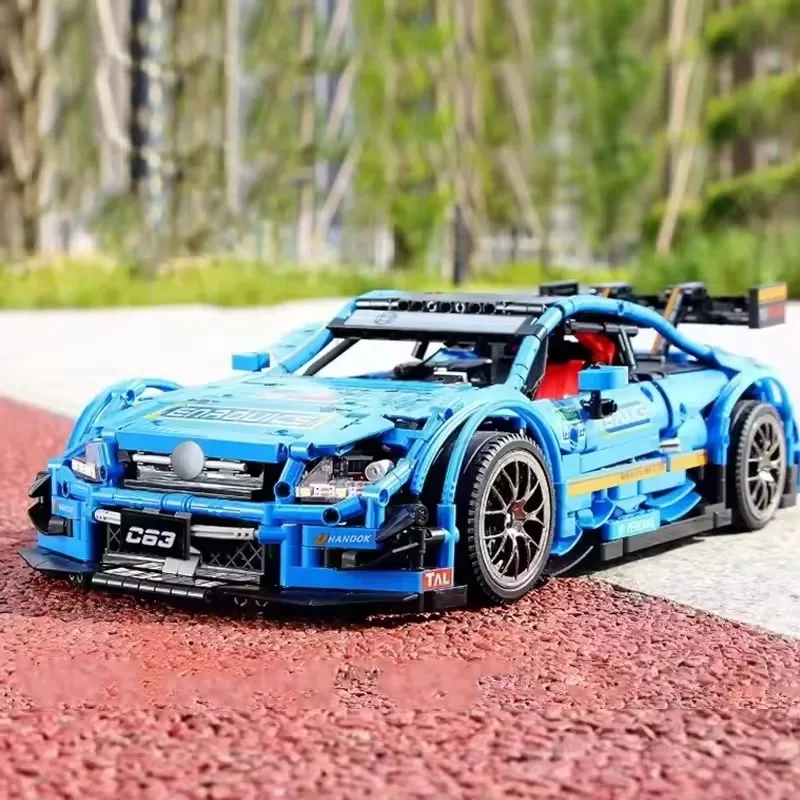 Technical Sports Car MOULD KING 13073 Building Blocks APP Racing Drift C63 DTM Vehicle Brick Puzzle DIY Toys Brithday Gifts Kids