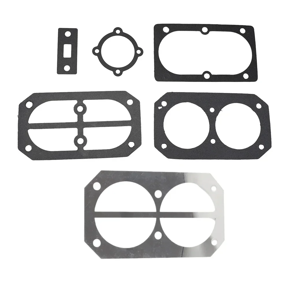 6pcs Air Compressor Cylinder Head Base Valve Plate Gaskets Washers For Air Compressor Aluminium Pad Pneumatic Parts Reliable