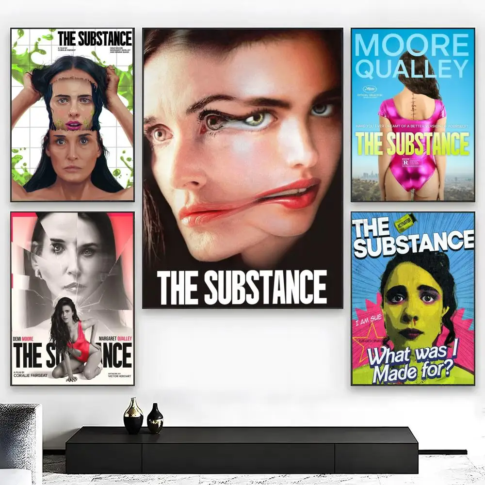 The Substance Moive Poster Wall Art Print Removable Water-Resistant Home Decor For Bedroom Apartment Gift
