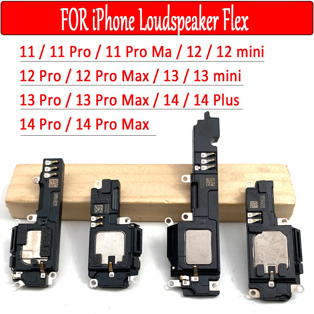 NEW Loudspeaker bottom Loud Speaker Sound Buzzer Ringer Flex Cable Replacement Part For iPhone 11 Pro 12 mini 13 Pro Max 14 Plus