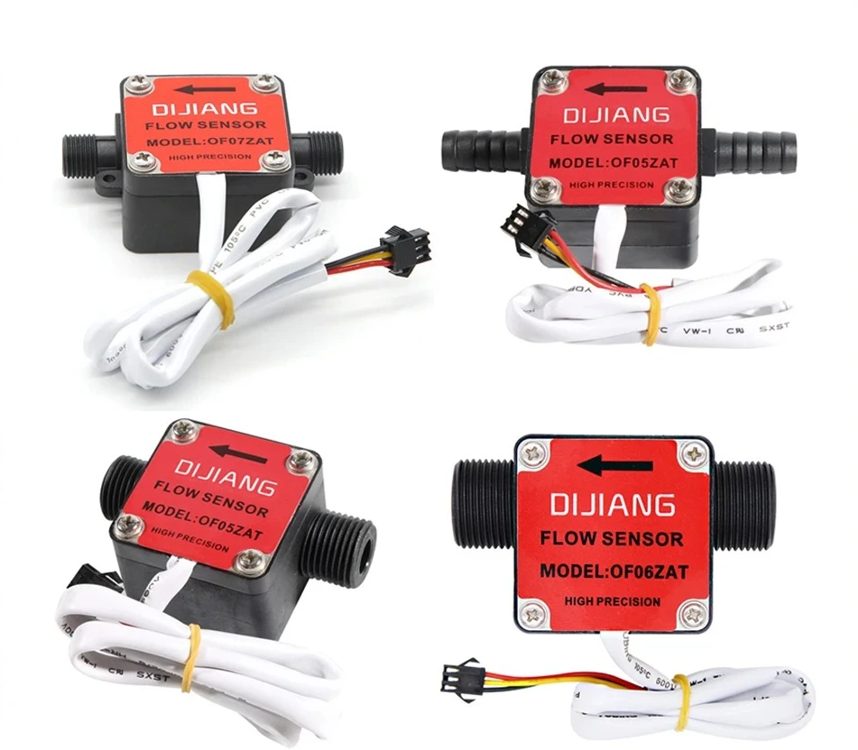 DN15/DN20 Gear Flow Meter High Precision Water Flow Sensor DN8/DN10 Hall Flowmeter Micro Liquid Flow Switch Indicator For Die Se