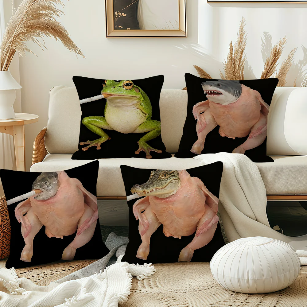 Smoked Chicken Fish cushion cover Best Home Office Coffee Pillow Sofa Printing Decoration Room Shop Car Nordic Simplicity Hit
