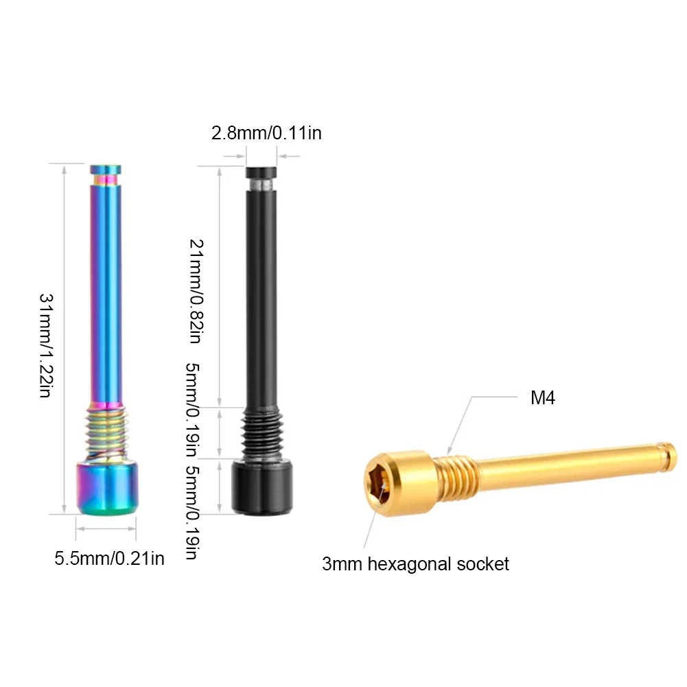 2/4/6/8 stücke Bremsbelag Retention Kit Fahrrad Hydraulische Scheibenbremsbelag Pin Bolzen und Sicherungsring Korrosion-beständig Bremsbeläge Pin Bolzen – Detail 17