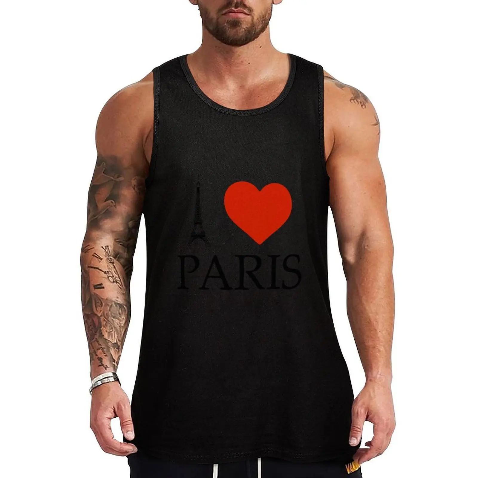

I-love-paris Tank Top Sweat Wicking Tank Top Gym Workout Quick Dry Shirt