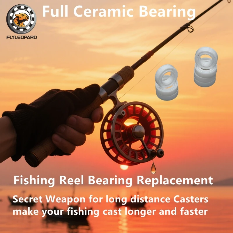 

4PCS Full Ceramic Bearing for Fishing Reel 3X10X4 mm ABEC-9 623CE Full Ceramic Zirconia Bearing Deep Groove Ball Bearing SMR103