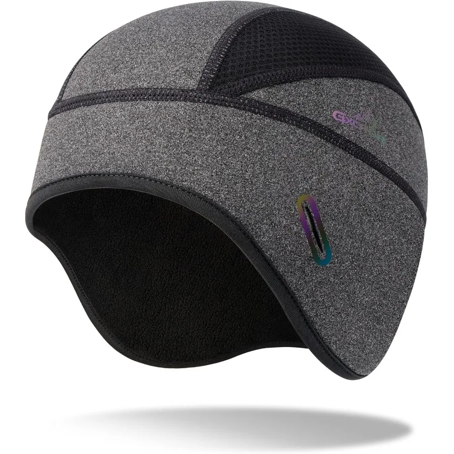 

GXCROR Зимняя подкладка для шлема с черепом, теплая велосипедная кепка на флисовой подкладке с отверстиями для очков, термошапка, шапка-бини для мужчин и женщин