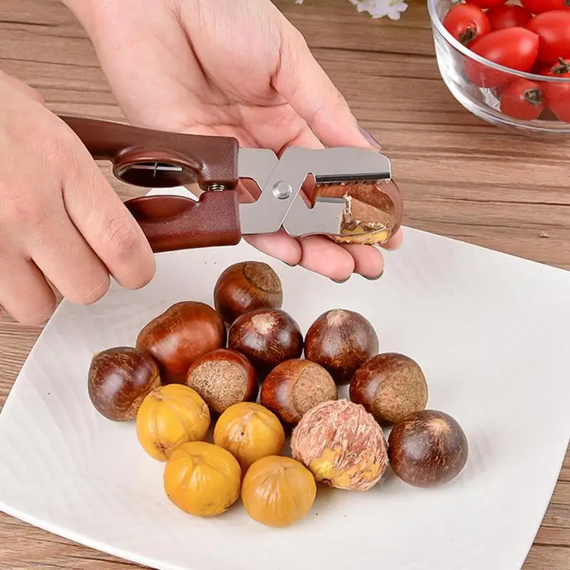 

Chestnut Peeler Chestnut Scissors Mouthopener Sheller Cross Peeler Nut Tool Chestnut Pliers Raw Chestnut Clip Kitchen tool