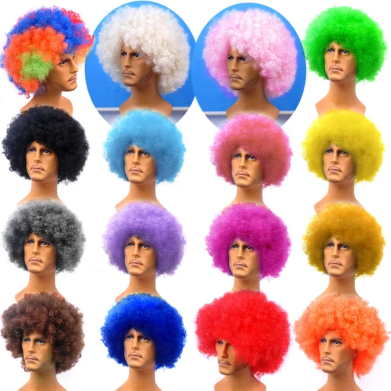 Men's Explosive Head Party Wig Full Headgear Playing Clown Show Performance Props Literary Entertainment Festival Party Supplies