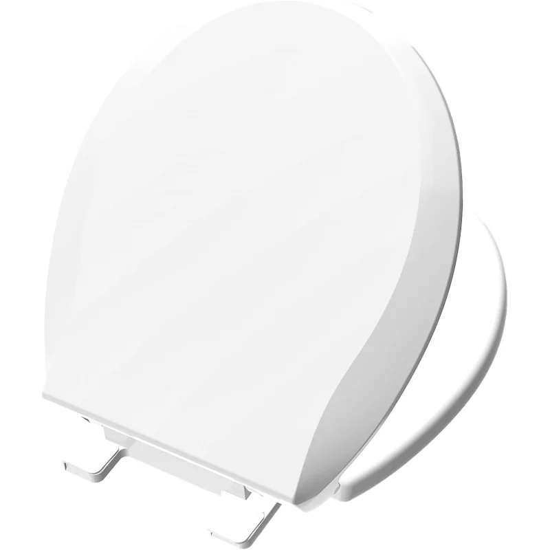 

Toilet Seat Round Soft Close16.5'', Toilet Lid Slow Close Quiet No Slam, Easy Installation & Release，Safe PP Material Easy Clean