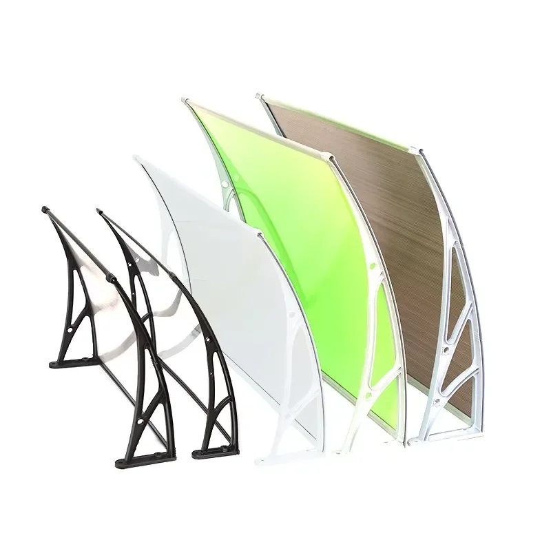 Polycarbonate Awning Metal Carport for House Outdoor Vehicle Shelter Rain Sun Protection Canopy Garage Parking Cover
