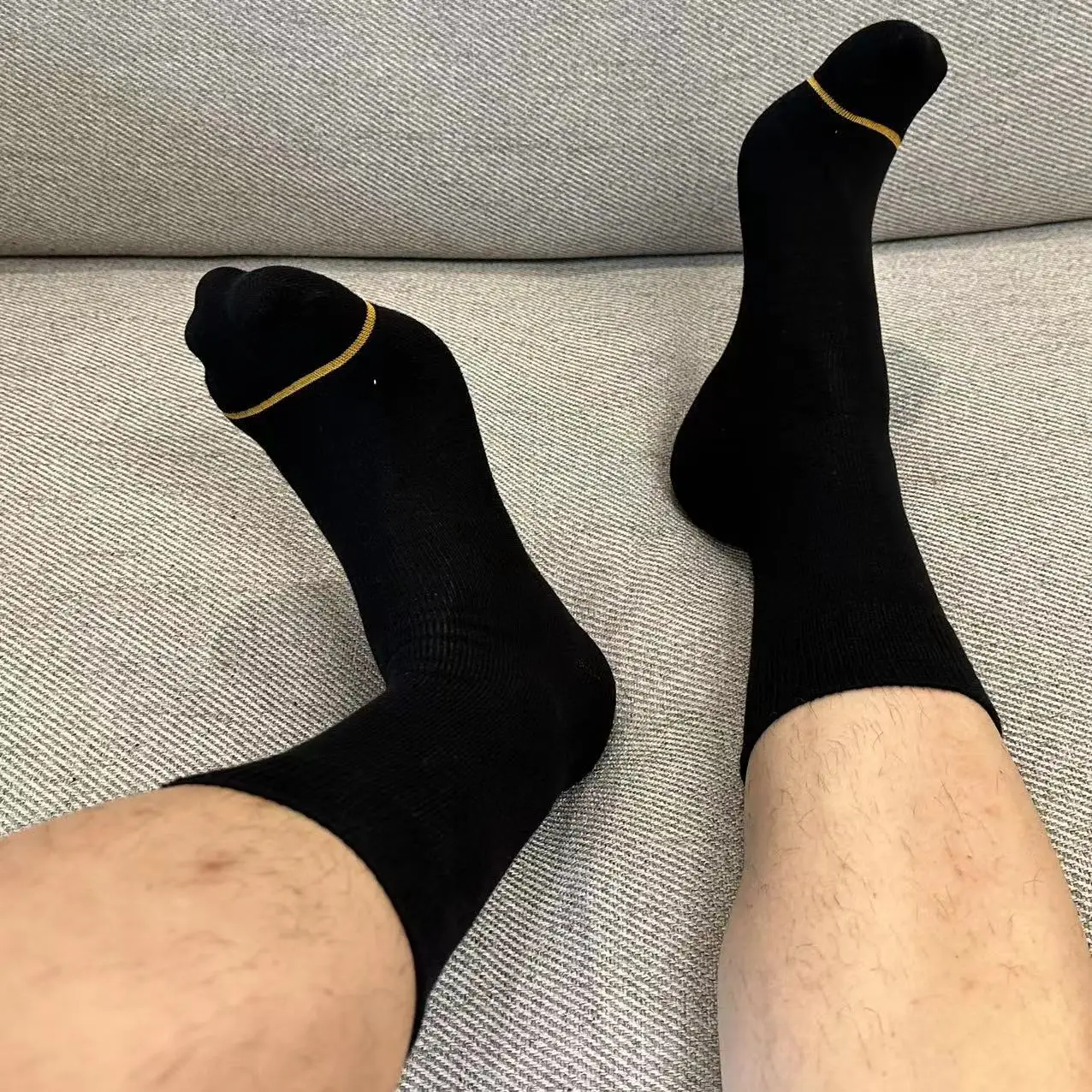 Men's Stockings Gold Toe Gold Line Formal Business Mid Length Cotton Socks Sexy Gentleman Men's Socks Black Socks Control