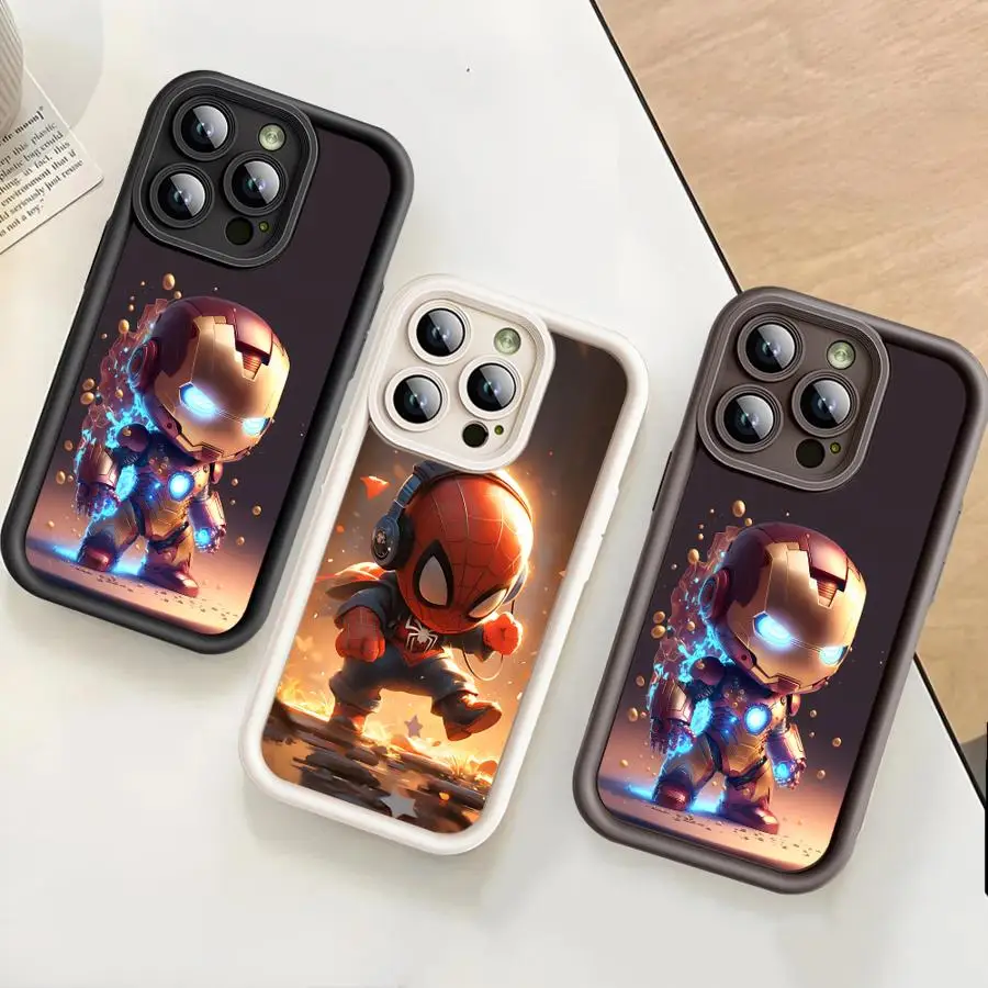 Marvel Sipider Man Phone Case for Apple iPhone 13 15 16 Pro Max 14 13 Pro 11 12 7 8 Plus XS MAX XR 14 Plus TPU Soft Cover