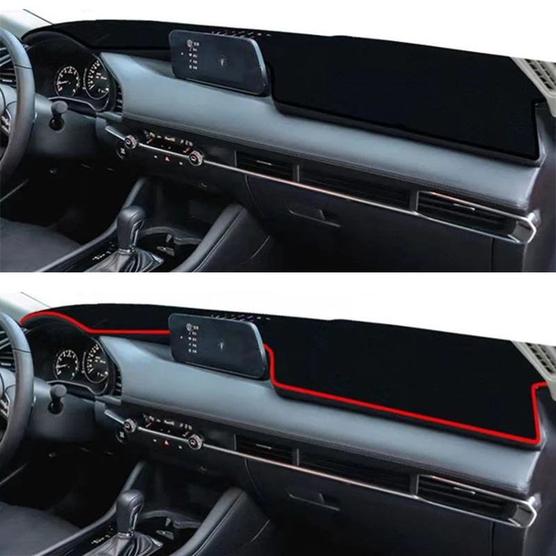 

For Mazda 3 Axela BP 2019 2020 2021 2022 2023 2024 2025 Car Dashboard Cover Dash Mat Sunshade Cushion Carpet Anti-UV Accessories