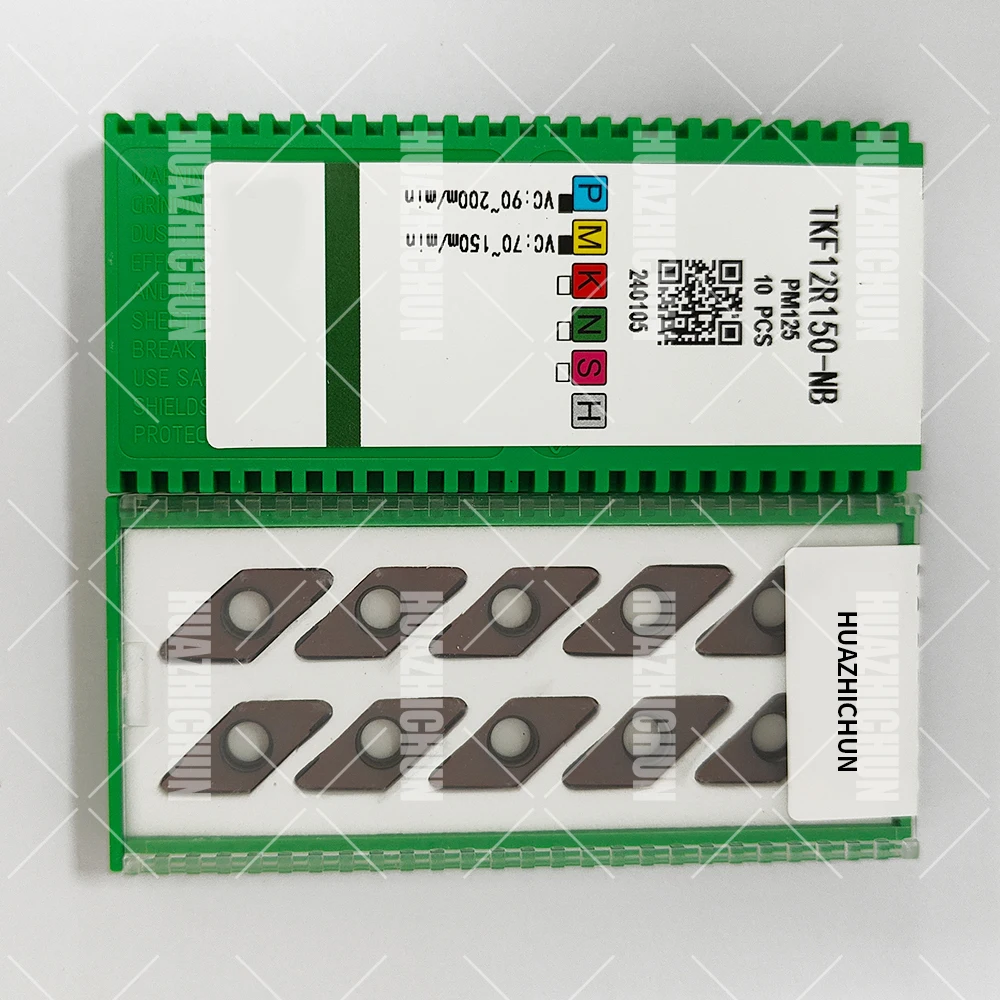 

HUAZHICHUN TKF12R150-NB PM 1125 CNC Lathe Indexable Solid Carbide Milling Turning Insert