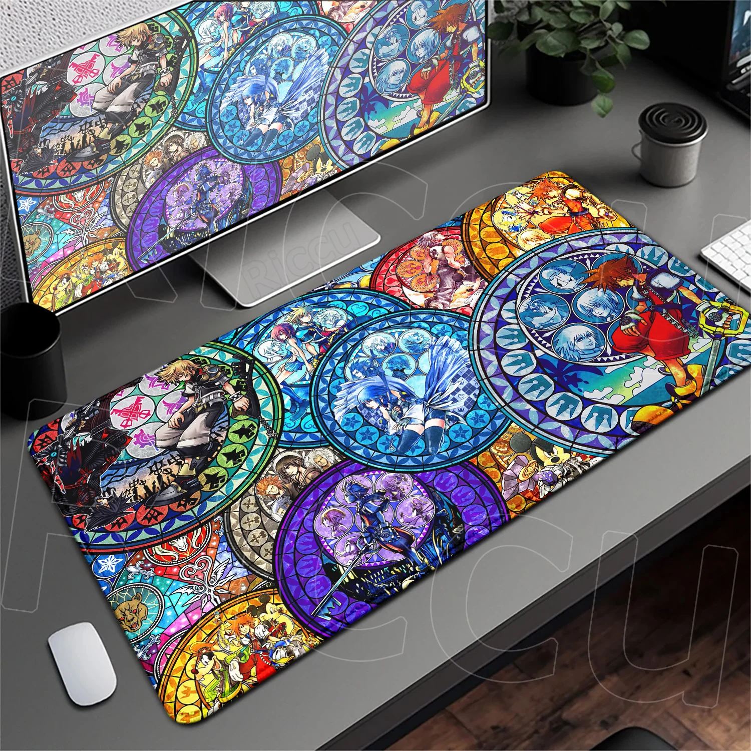 

Anime Mousepad Hot Gaming K-kingdom H-hearts Non-Slip Laptop Long Deskmat Xxl Office Extended Mouse Mat Gamer Speed Keyboard Pad