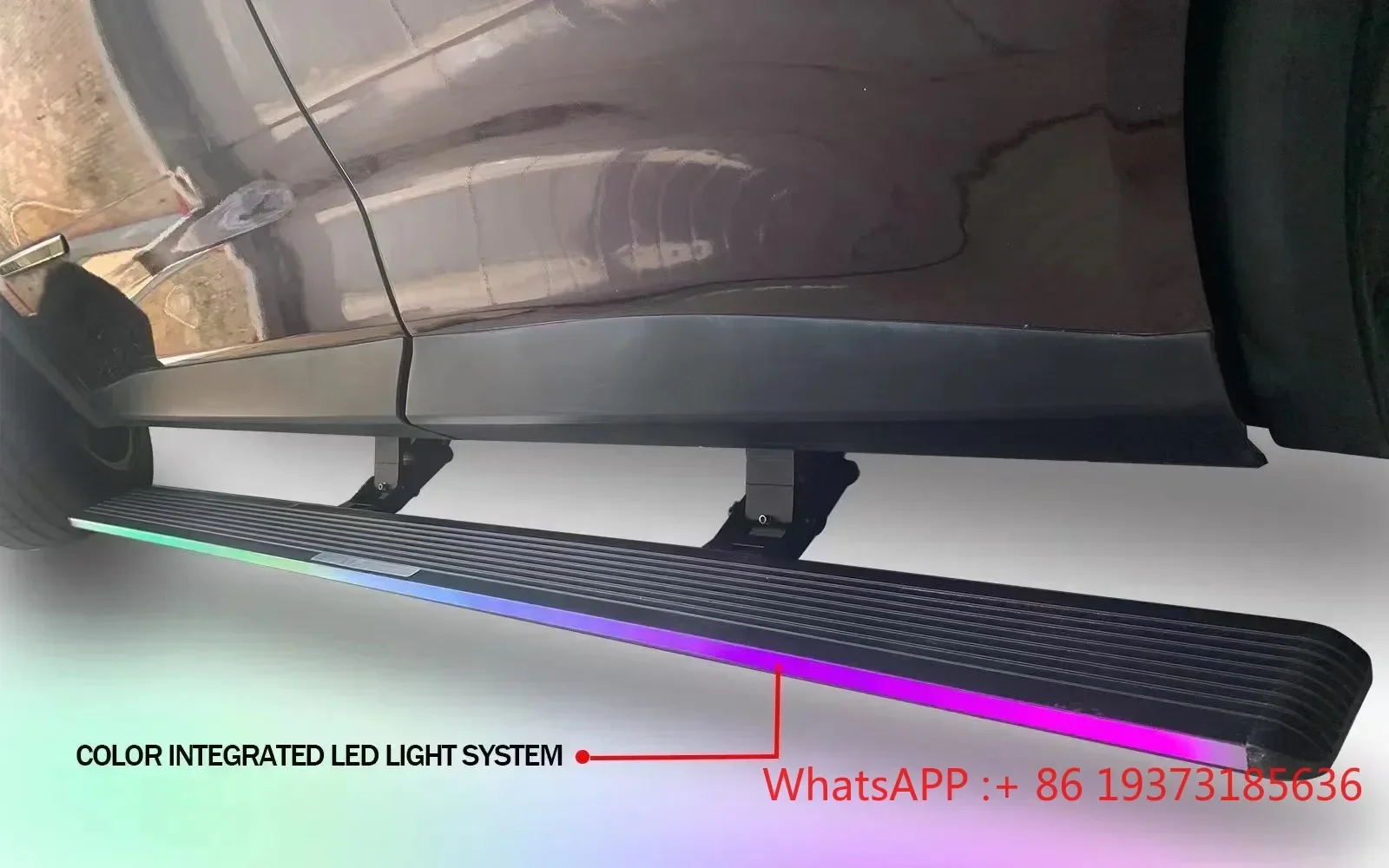 For Toyota majesty Elite super grandia installed electric step board with LED light automatic foot step