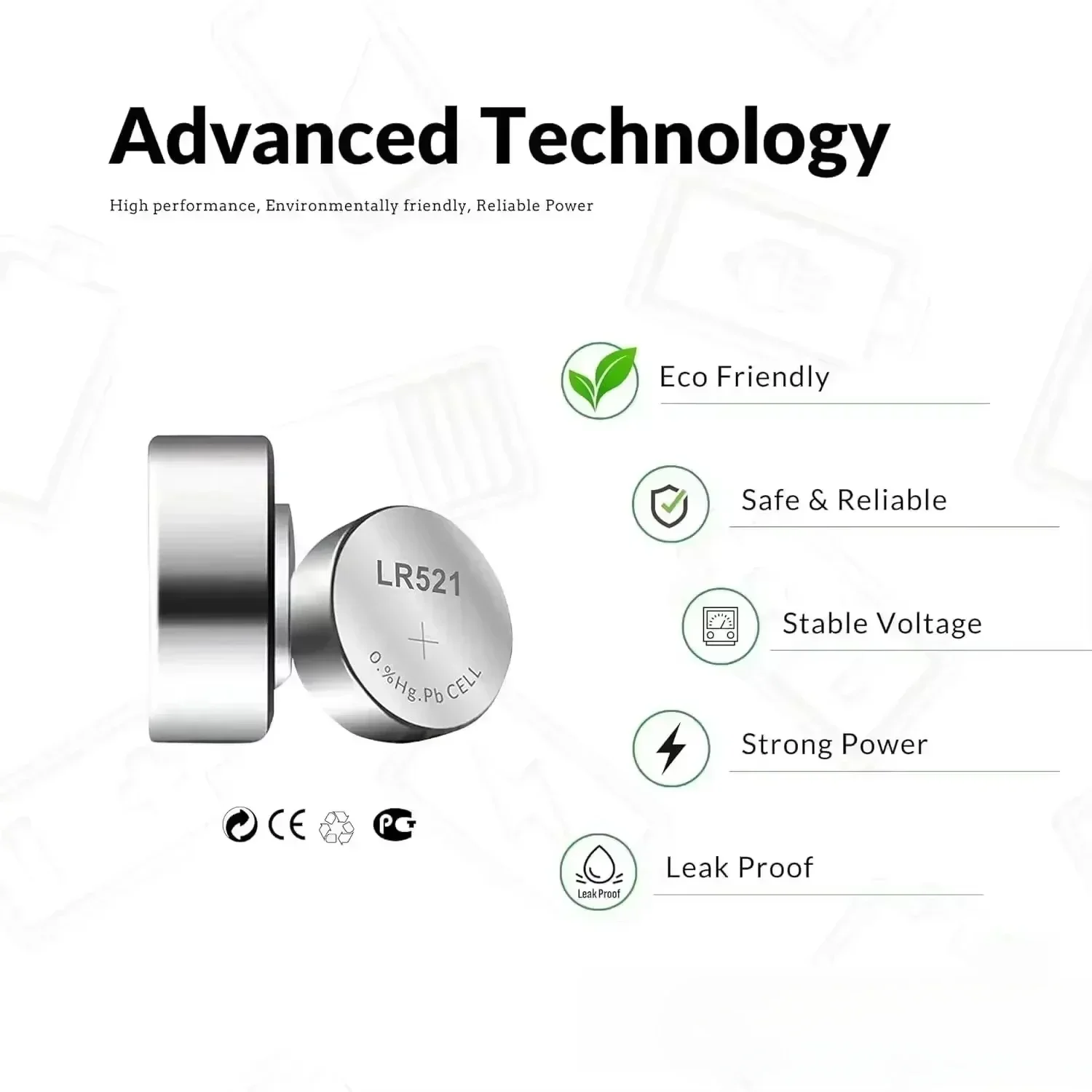 100/200PCS AG2 LR726 396A 1.55V Button Cell Batteries 397 SR726 196 SR726SW 396 Button Battery For Watch Toys Remote Cell Coin