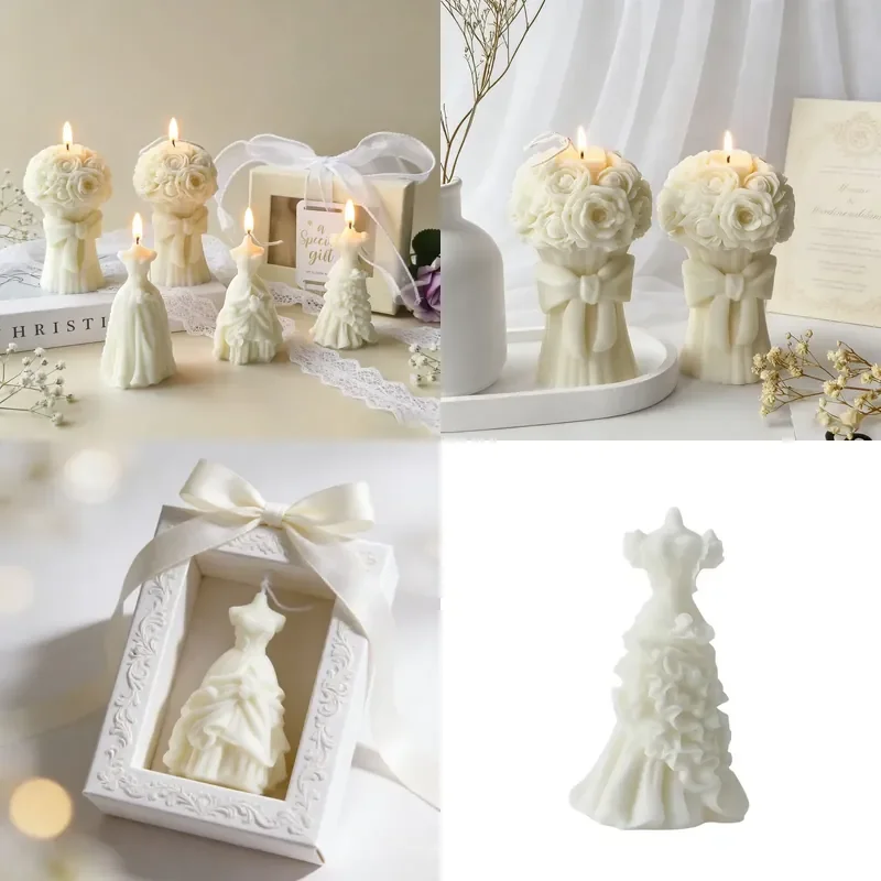 Scented Candles for Wedding Arrangement Shooting Props Bridal Modeling Decor Souvenirs